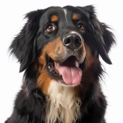 Portrait of Bernese Mountain Dog