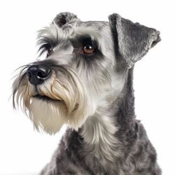 Portrait of Miniature Schnauzer