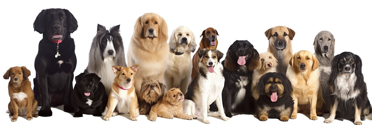 Group of popular breeds